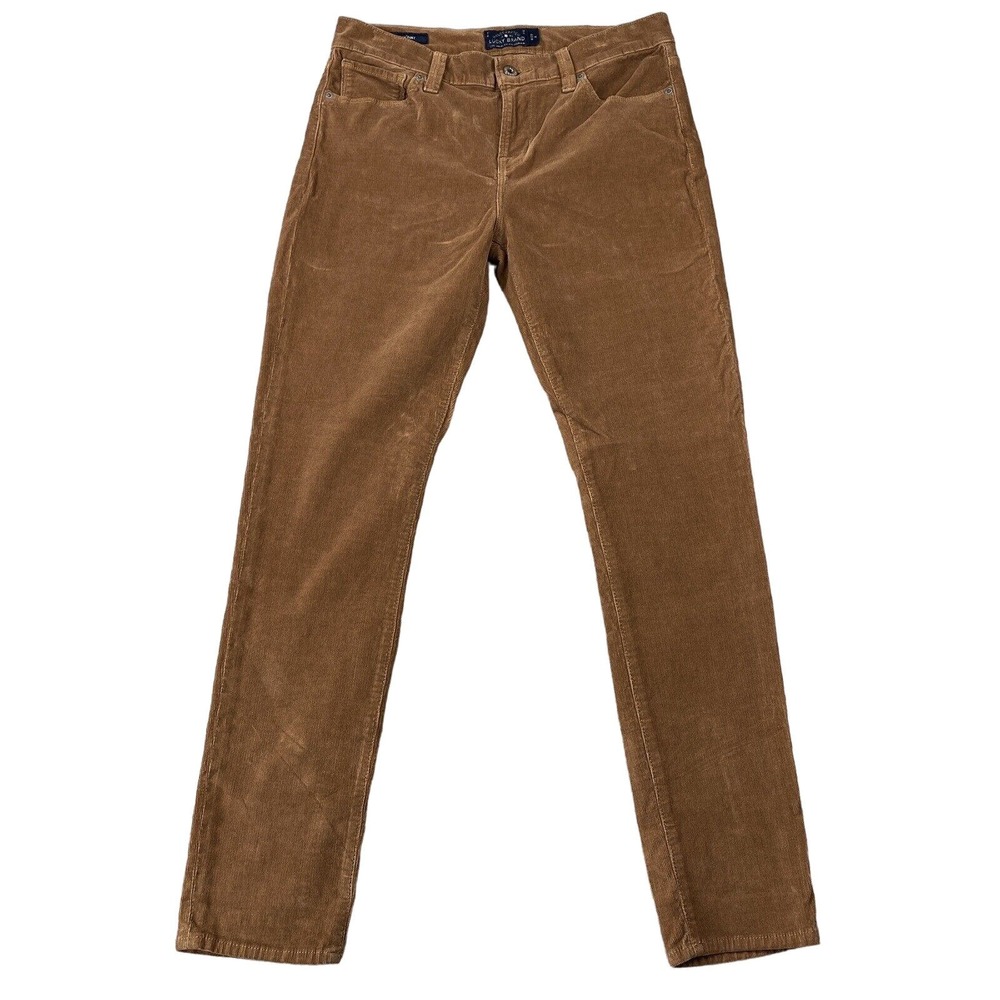 Lucky Brand Corduroy Pants Womens Size 8 Beige Brooke Skinny Y2K